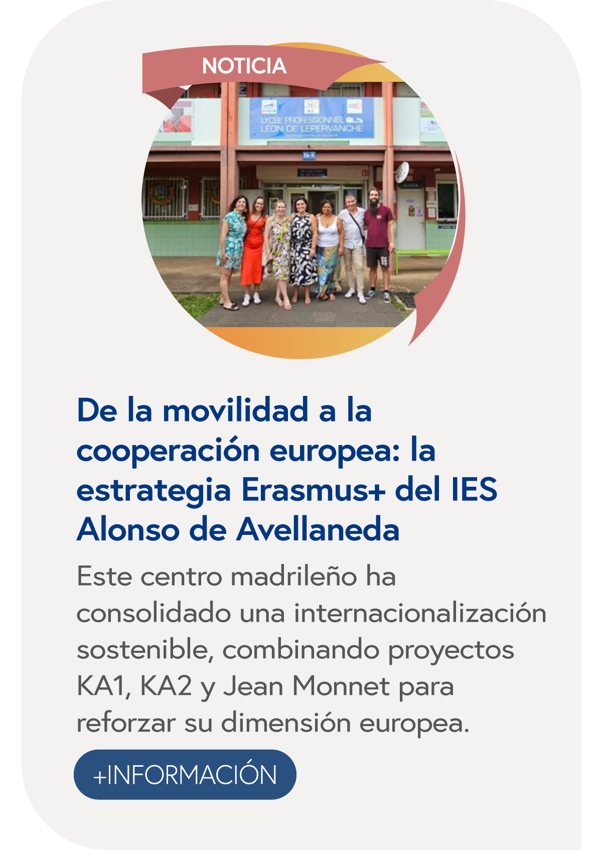De la movilidad a la cooperación europea: la estrategia Erasmus+ del IES Alonso de Avellaneda