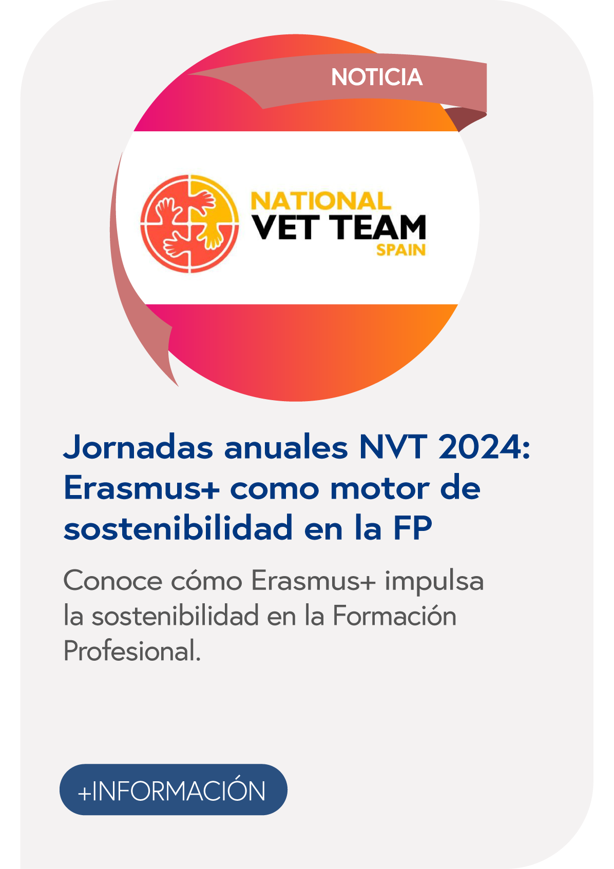 Jornadas anuales NVT 2024: Erasmus+ como motor de sostenibilidad en la FP