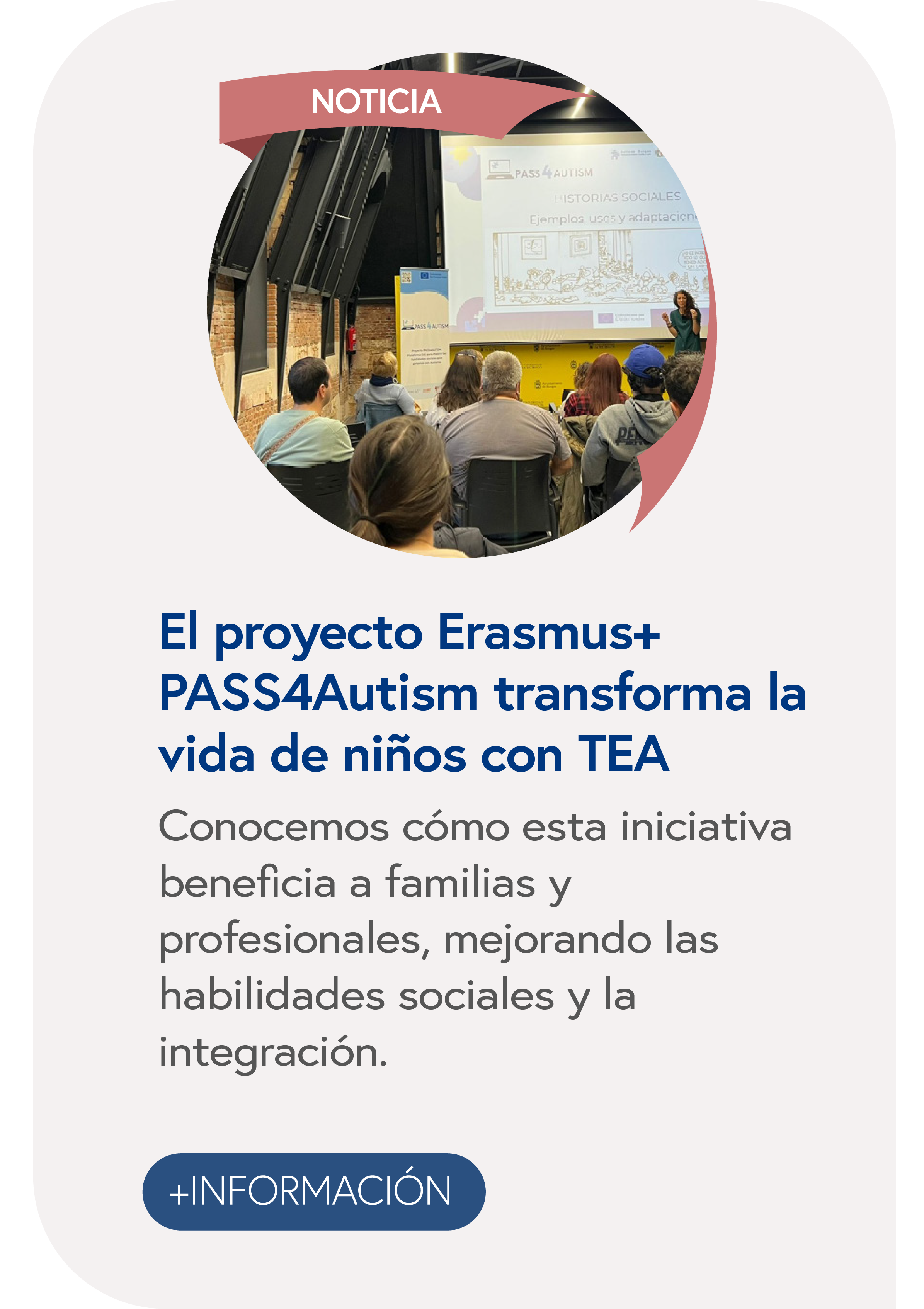 El proyecto Erasmus+ PASS4Autism transforma la vida de niños con TEA